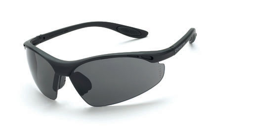 Matte Black Frame Crossfire Safety Eyewear Crossfire 12120 Talon Bi-Focal Reader Safety Glasses 2.0 Diopter Smoke Lens 