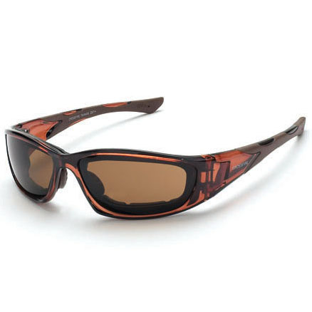 Crossfire MP7 HD Brown Foam Lined Safety Glasses 24116AF