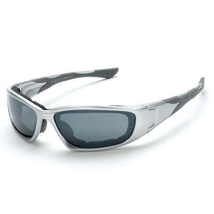 MP7 Silver Mirror Foam Lined Safety Glasses 24223