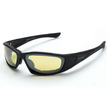 Crossfire MP7 Yellow Foam Lined Safety Glasses24222AF