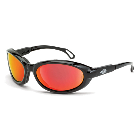 Crossfire Raptor HD Red Mirror Foam Lined Safety Glasses